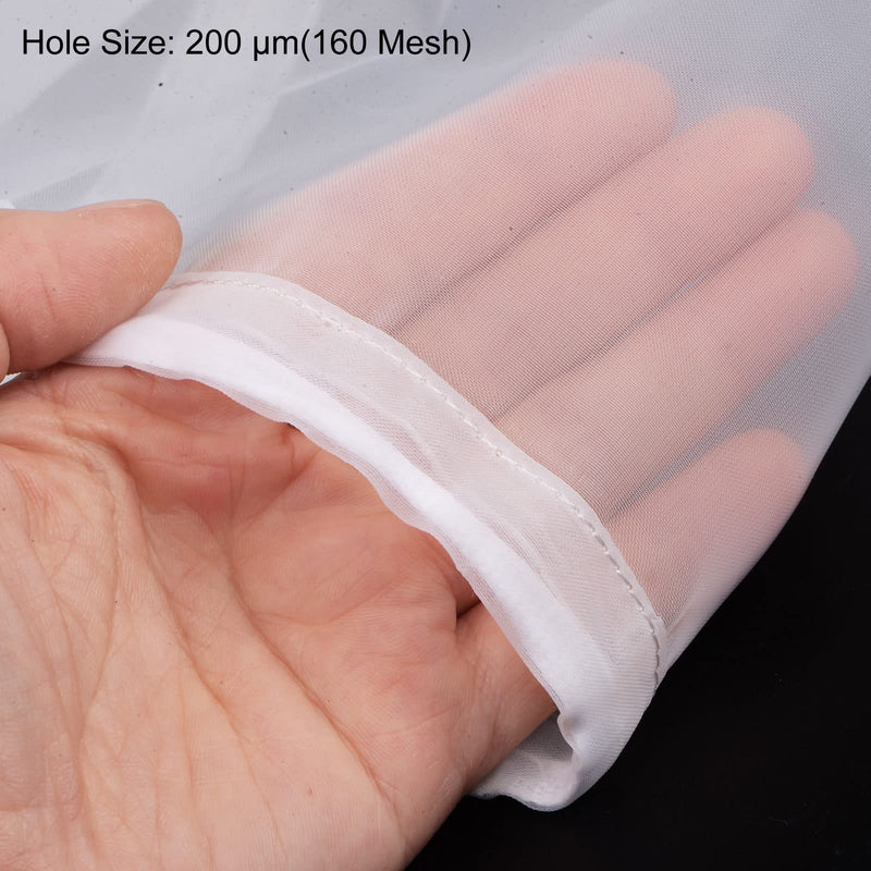 [Australia - AusPower] - sourcing map Pack of 2 160 Mesh Colour Filter Bags 5.9 Inch Diameter Nylon Strainer with Drawstring for Filtering Paint, Petrol, Fuel, Home Brewing 160Mesh 