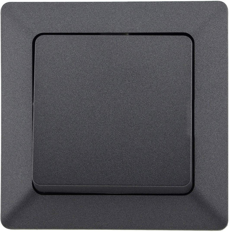 IP44 components Milos anthracite | With seal for outdoors, rubber seal against moisture, for wet rooms, outdoor use