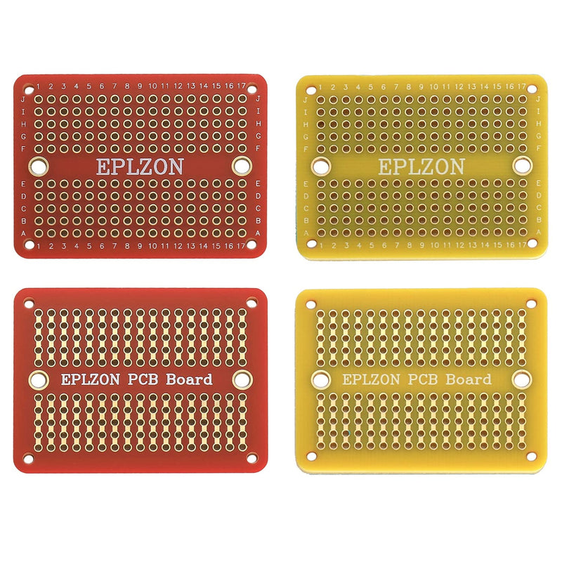 [Australia - AusPower] - Solderable Breadboard Mini PCB Board Gold-Plated Solder Breadboard for DIY Electronics Projects apply to Arduino Soldering Projects 2.0"x1.5" Mixed Color(Pack of 6 Pcs) 6PCS-Multicolor 