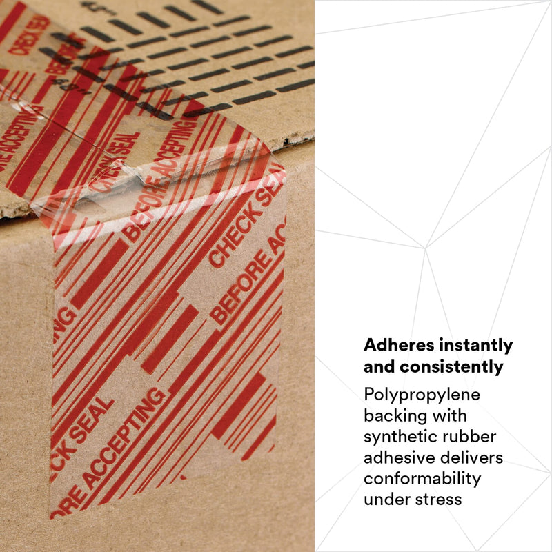 3M Scotch Security Message Box Sealing Tape 3779, 72 mm x 100 m, Individually Wrapped Conveniently Packaged (Pack of 2) 72 mm x 100 m (Pack of 2)