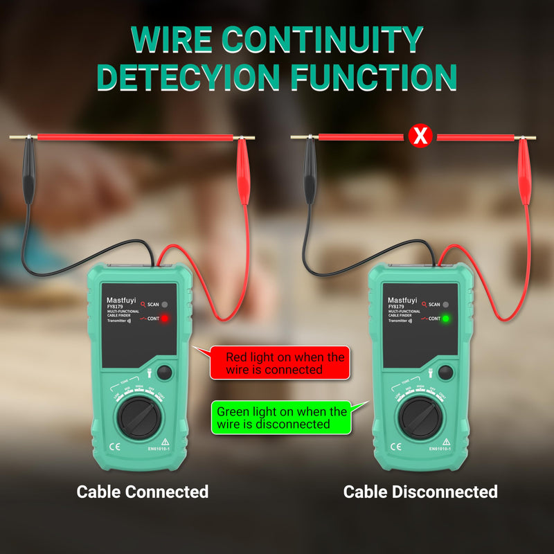 [Australia - AusPower] - Underground Cable Locator, Wire Locator Tracer Detector, Test Short Circuit Breaker of Wall and Underground Cables, Cable Tester for Dog Fence Cables Irrigation Control Wires Telephone Line 