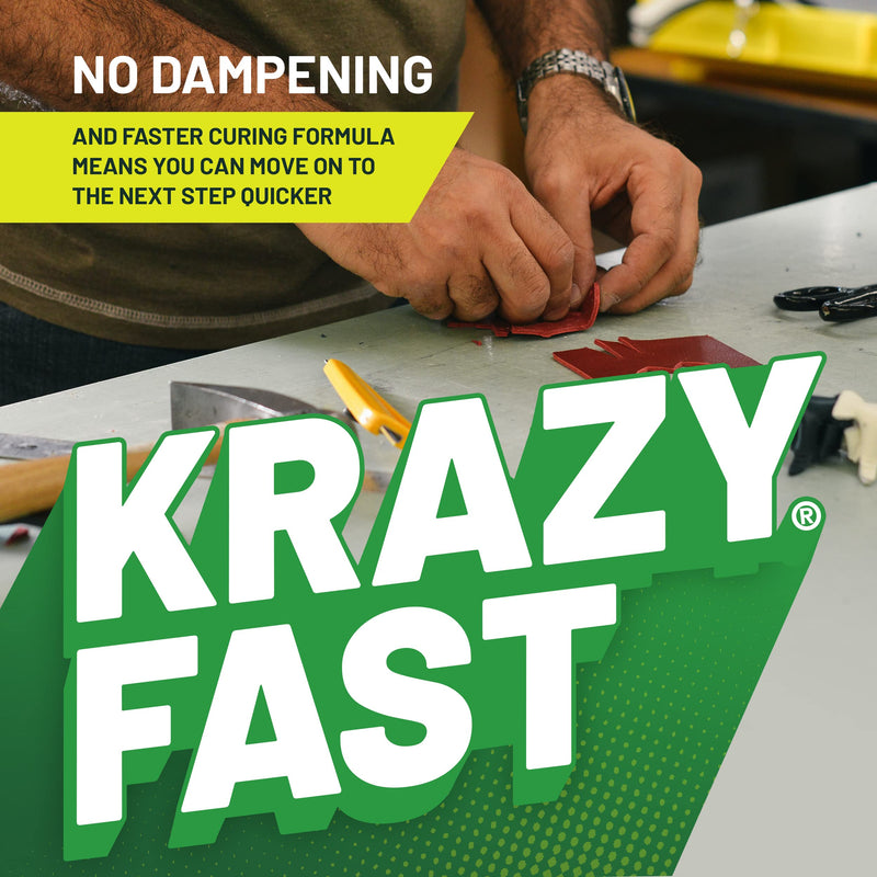 [Australia - AusPower] - Krazy Fix Fast Waterproof Glue, Fast Curing Polyurethane Singles, Repair Adhesive for Shoe Repair, Ceramic, Plastic, Jewelry, Metal, 12 grams (Pack of 3 x 4g mini tubes) 