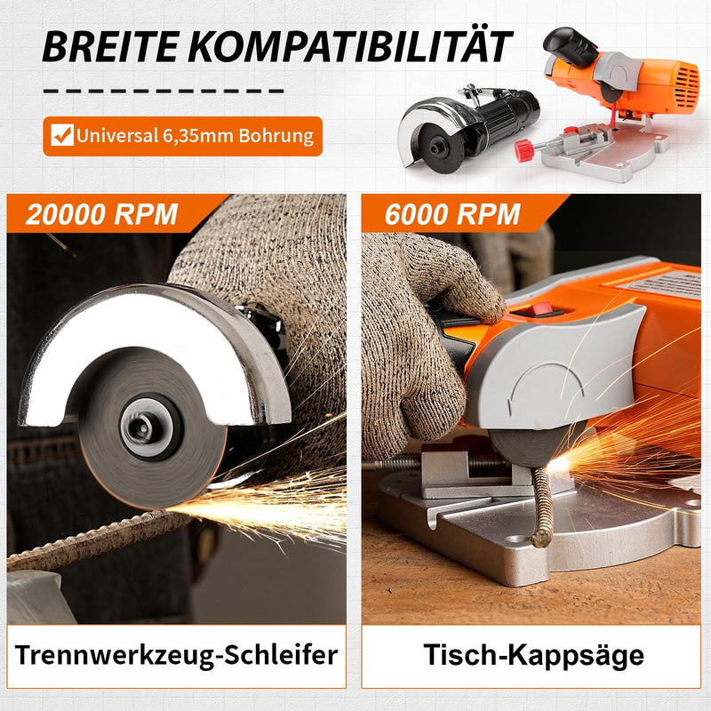 SI Fang Cutting Disc 50 mm Metal for Angle Grinder Pack of 10 | 50 x 1 x 10, stainless steel stainless steel 50 mm - 10 pieces