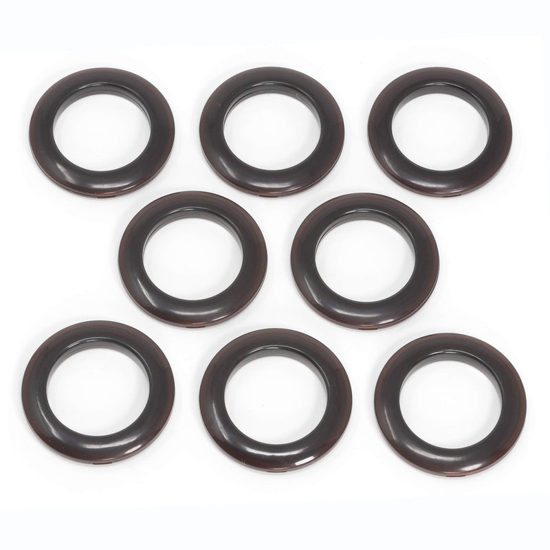 [Australia - AusPower] - Dritz Curtain Grommets, 1-9/16" (40 mm) Inner Diameter, Heavy-Duty Plastic, Bronze Color, Snap-On Design, Tool-Free Installation, 8-Pack Each 