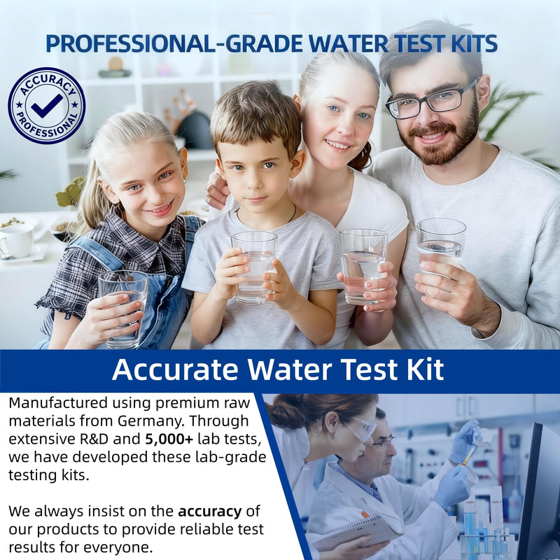 [Australia - AusPower] - 21 in 1 Drinking Water Testing Kit, 145 Strips + 4 Bacteria Tests, Well and Home Tap Water Test Kit, Accurate Test Strips for Lead, Fluoride, Chlorine, Hardness, pH, Iron, Copper, and More 