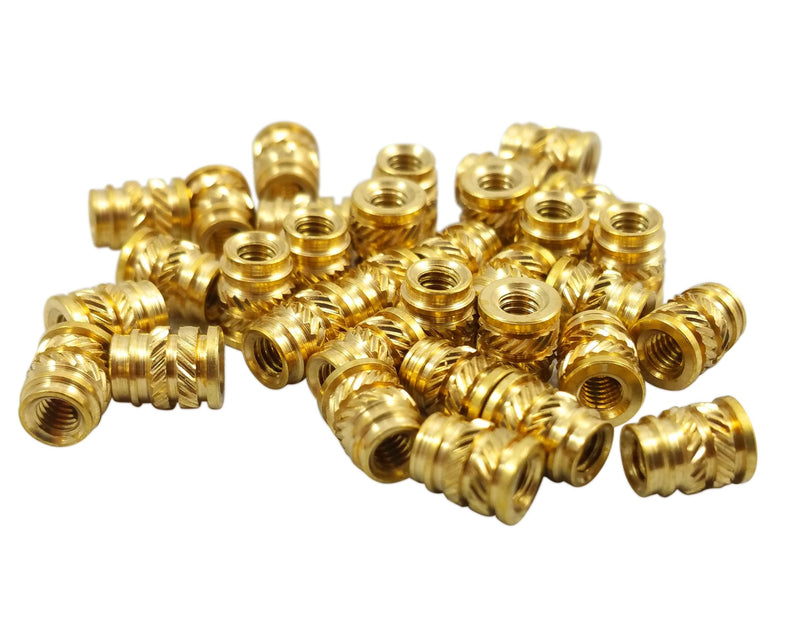 [Australia - AusPower] - [initeq] Qty 100 M4-0.7 Threaded Heat Set Inserts for 3D Printing (Long) 