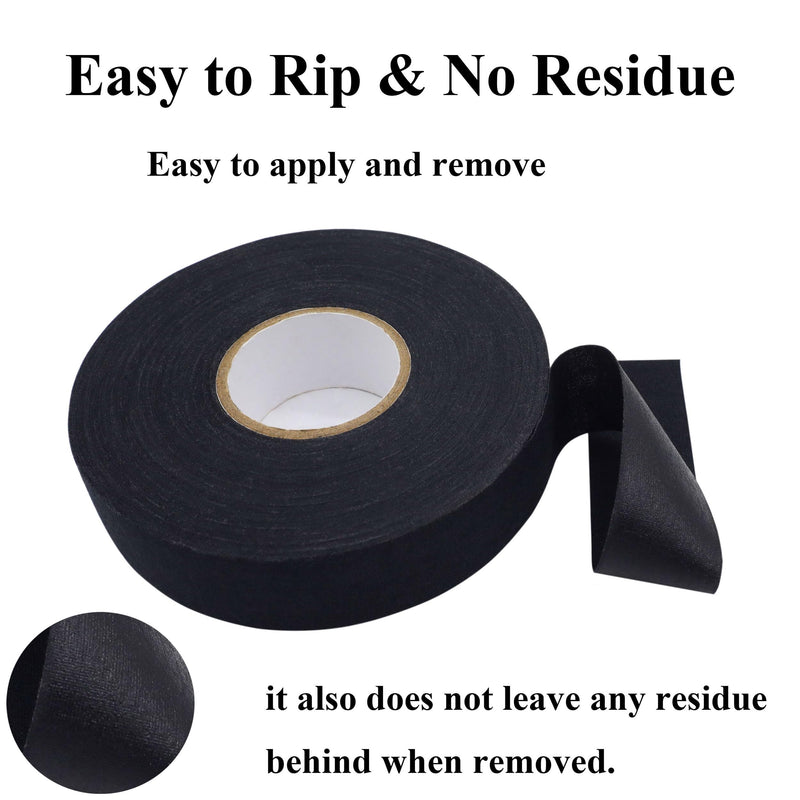 Gun Grip Tape, Tactical Goon Tape, Water Resistant & Non-Reflective Handgun Grip Tape to Improve Handles, Multipurpose Wrap Tape for Guns, Rifle, Pistol and Shotguns - 1 Inch x 27.34 Yards 2 Rolls Black