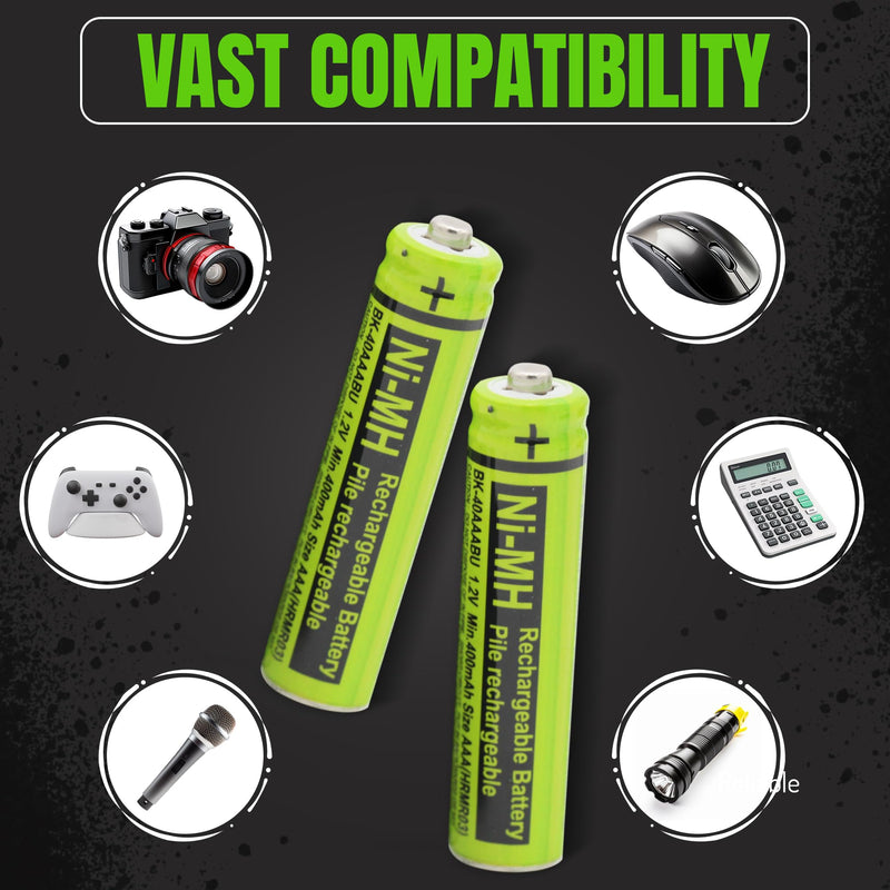 [Australia - AusPower] - 2 RocketBus BK-40AAABU Replacement 1.2V 400mAh Battery Packs for Panasonic Cordless Phone Handset 