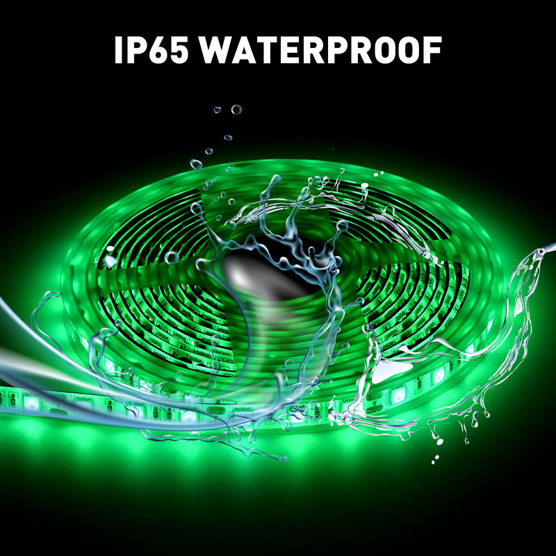 40FT Boat LED Strip Lights 12V Waterproof, Marine LED Strip Lights for Pontoon, Ideal as Under Gunnel Lights, Deck Light, Boat Interior Light for Kayak, Jon Boat and Fishing Boats (Green) Green (40ft)