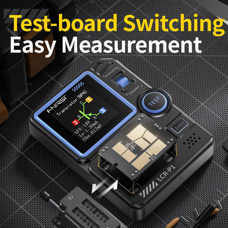 [Australia - AusPower] - DEWIN LCR-P1 Transistor Tester, Multi-Function Tester, Capacitor Resistor and Transistor Electronic Component Test 