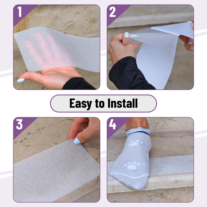 Mr. Pen- Anti Slip Tape, 4 Inch, 30 Feet, Grip Tape, Non Slip Stair Treads, Stair Grips Tape, Friction Tape, Non Skid Tape, Traction Tape, Anti Slip Stair Strips