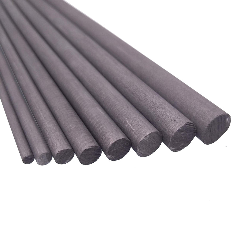 [Australia - AusPower] - CGjiogujio 8pcs Dia. 3mm-10mm L 200mm 99.99% Graphite Electrode Cylinder Rods Assortment Kit 
