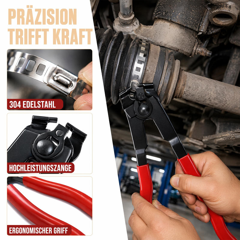 Axle Boot Clamps Set, Stainless Steel Adjustable CV 25 Pieces | Joint bolt clamp, axle cuffs, clamps, crimping tool, universal hose clamps, car, drive shaft cooling system