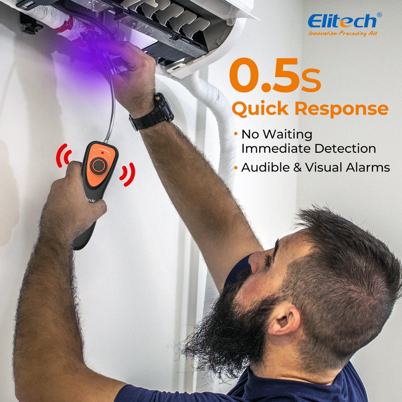 [Australia - AusPower] - Elitech Refrigerant Leak Detector, CLD-100 Freon Leak Detector Car HVAC Halogen Refrigerant Leak Detector CFCs HCFCs HFCs CLD-100-UV 