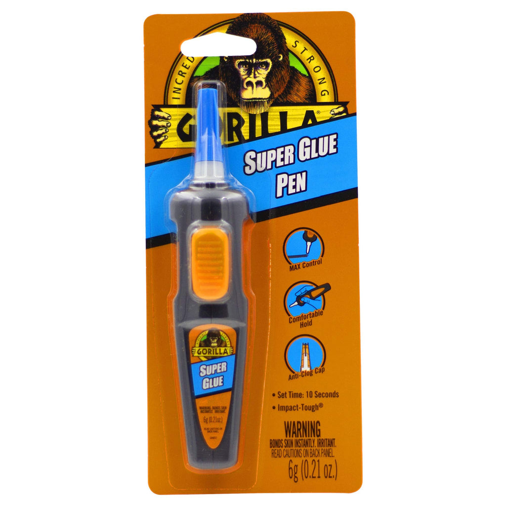 Gorilla Super Glue Pen, 6 Gram, Clear (Pack of 1) 1 - Pack