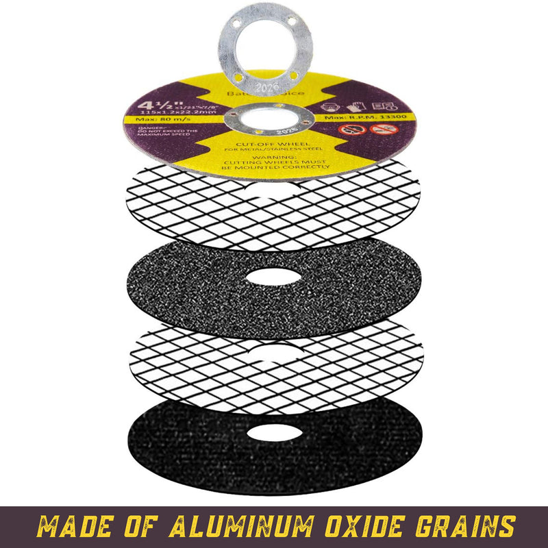 [Australia - AusPower] - Bates- Cutting Wheels, 10 Pack, 4-1/2” x 7/8”, Cut Off Wheels, 4-1/2 Cutting Wheels, Cutting Wheel 4-1/2 for Angle Grinder Cut Off Wheel, Cutoff Wheel, 4-1/2 Cut Off Wheel 