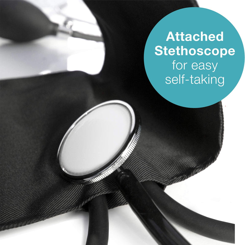 [Australia - AusPower] - HealthSmart Manual Blood Pressure Monitor, Self Taking Blood Pressure Kit, With Standard Cuff Size 1 ADULT 