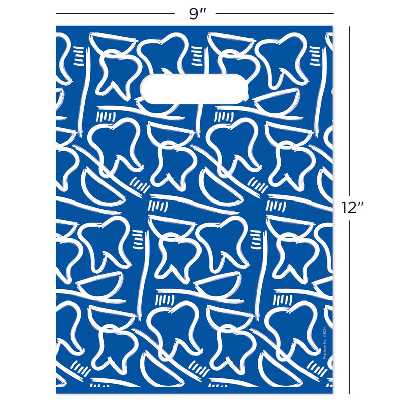 [Australia - AusPower] - Dental Drawings Dental Giveaway Bags, 9" x 12", 100 Pack 