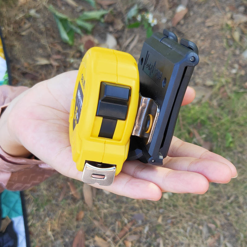 Tape Measure Holder, Drill Holster, Tactical Cordless Tool Belt Clip Holder, Holster with Belt Clip Hook,Small Electrician Tool Pouch with Clip Holster. Yellow Tape Measure Holder