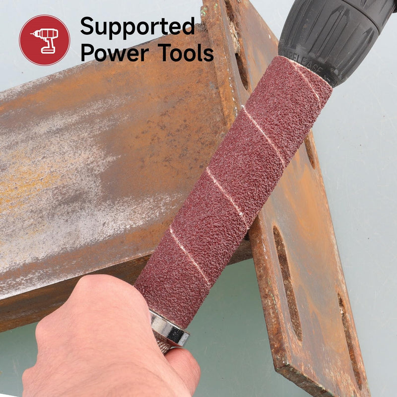 [Australia - AusPower] - Spindle Sander Sleeves for Spindle Sander 150 Grit Sandpaper, 115mm Length, 6 Different Diameters 1/2 in., 3/4 in., 1 in., 1-1/2 in., 2 in. and 3 in 