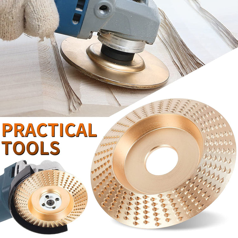 [Australia - AusPower] - Upgraded 3PCS Wood Carving Disc Set for 4" or 4 1/2" Angle Grinder with 5/8" Arbor, Grinding Wheel Shaping Disc for Wood Cutting, Grinder Cutting Wheel Attachments 3 