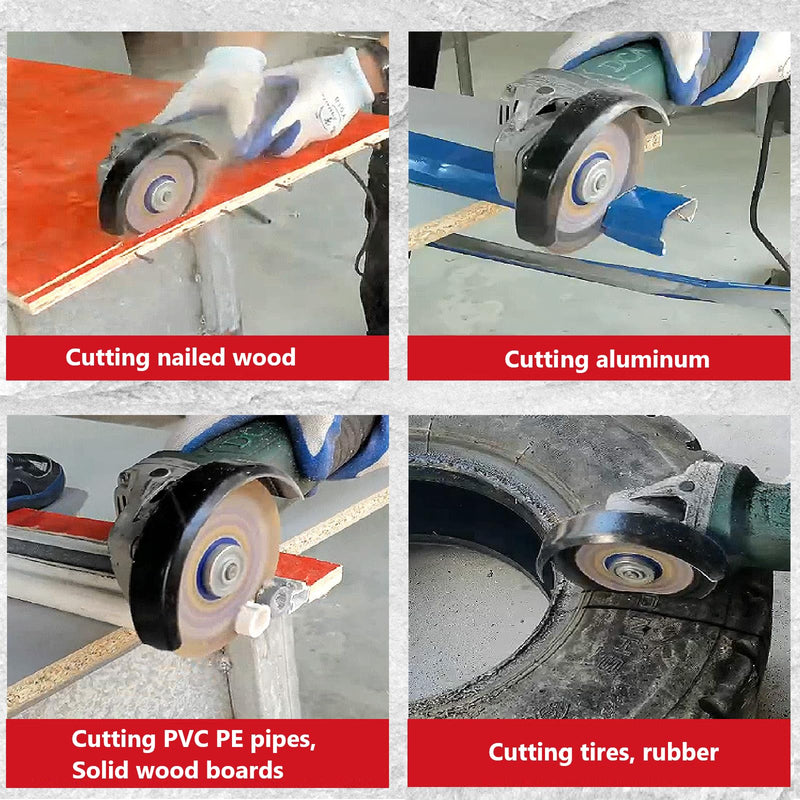 [Australia - AusPower] - Xiciki Saw Blades for Angle Grinder Wood, Cutting Discs 115 mm with 22.23 mm Bore, Flex Discs Cuts Nailed Boards, Carbide Flex Discs for Wood, Plywood, Plastic, Pack of 2 