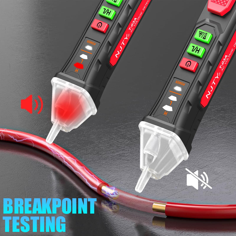 [Australia - AusPower] - Digital Multimeter and NJTY Voltage Tester – High-Precision, Auto-Ranging, NCV Detection, All-in-One Electrical Testing Kit 