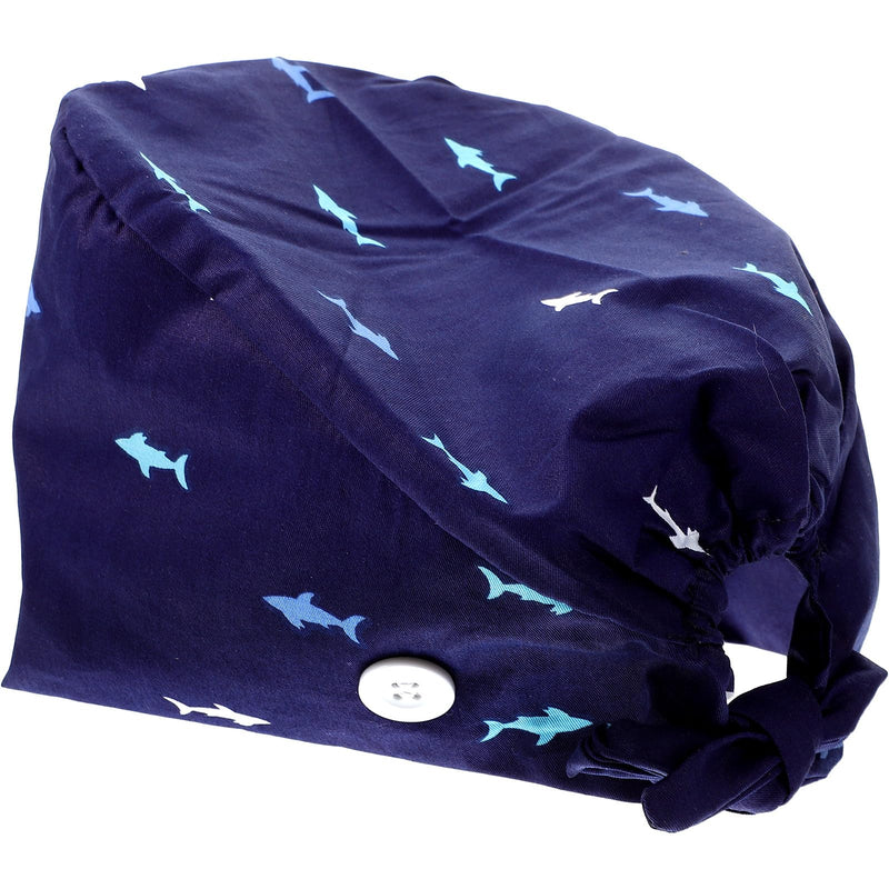 TENDYCOCO Unisex 100% Cotton Whale Print Work Hat for Men and Women