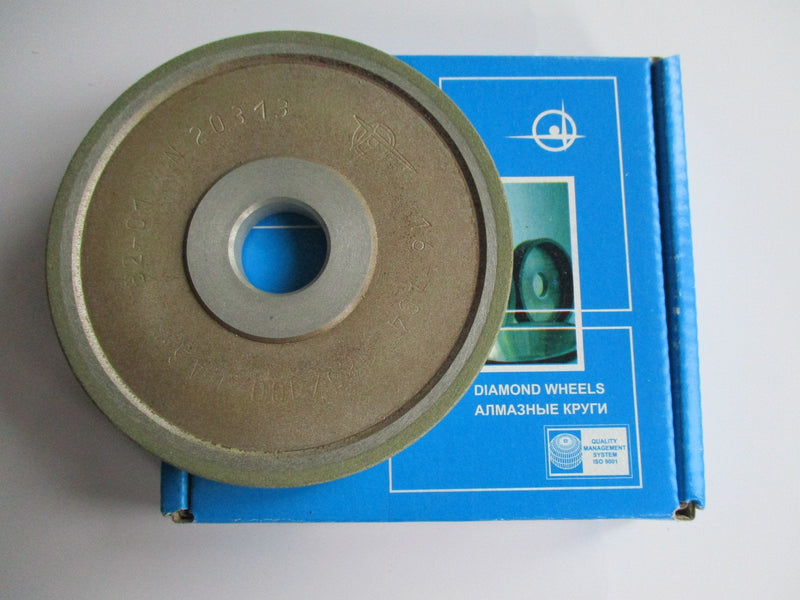 [Australia - AusPower] - Dia 4 inch (100mm.) Hole 0.79" (20mm.) Width: 0.4" (10mm.) Type: 1A1 Straight Abrasive Diamond Grinding Wheel for Carbide Tungsten (125 Micron = 150 Grit) 