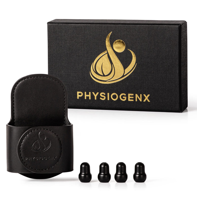 [Australia - AusPower] - Stethoscope Holder Hip Clip With Upgraded Secure Magnetic Closure - Our Hygienic is Designed to Hold All Brands & Styles Includes Replacement Ear Tips (Obsidian Black) 