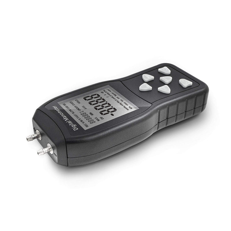 [Australia - AusPower] - AR1890P1, Digital Air Pressure Manometer to Measure Gauge & Differential Pressure ±13.79kPa / ±2 psi / ±55.4 H2O with 304 Stainless Steel Static Tube 5.13" x 2.34" Length 