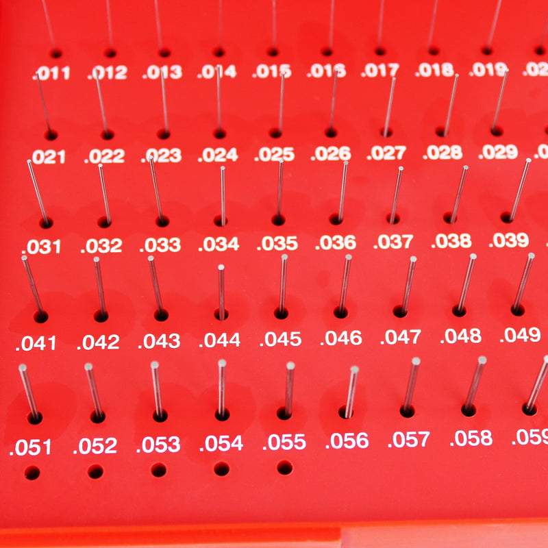 [Australia - AusPower] - HFS(R) Minus Steel Pin Gage Set with Case 50pcs (0.011-0.060") 0.011-0.060" (M0) 50 