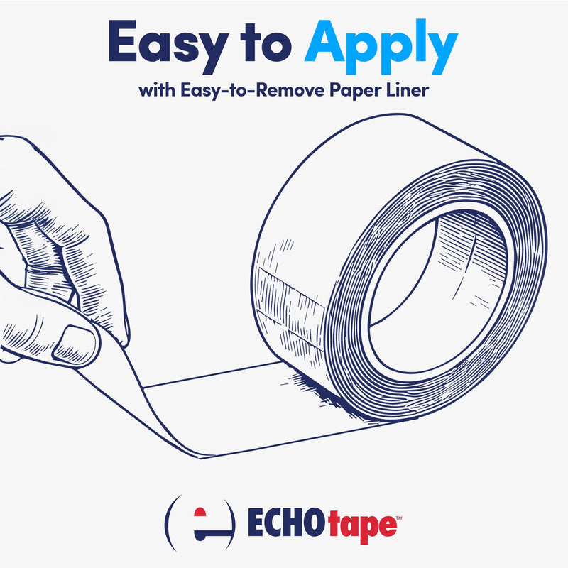 ECHOtape FS-G7735 | All Weather Lamtec WMP-10/PSK Facing Tape | Metal Building Insulation Tape | White Seam and Repair Tape | Cold Weather Acrylic Adhesive | Contractor Tape | 2.83 in x 50 yds 2.83 in x 50 yds / 72mm x 45.72m