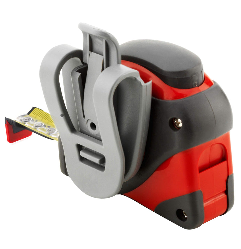 [Australia - AusPower] - SOLA Big T Tape Measure 5 m / 19 mm Extremely Robust Professional Tape Measure with Belt Clip Steel Tape Painted Yellow with mm Scale Accuracy Class I Roll Meter with Non-Slip End Hook Length 5 m / 19 