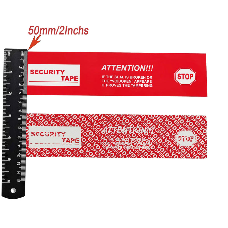 1 Rolls,2" x55 Yards Total Transfer Tamper Evident Security Packing Tape Seals (Superior Tamper Proof with Thick Void Film) 1 Rolls,2" x55 Yards