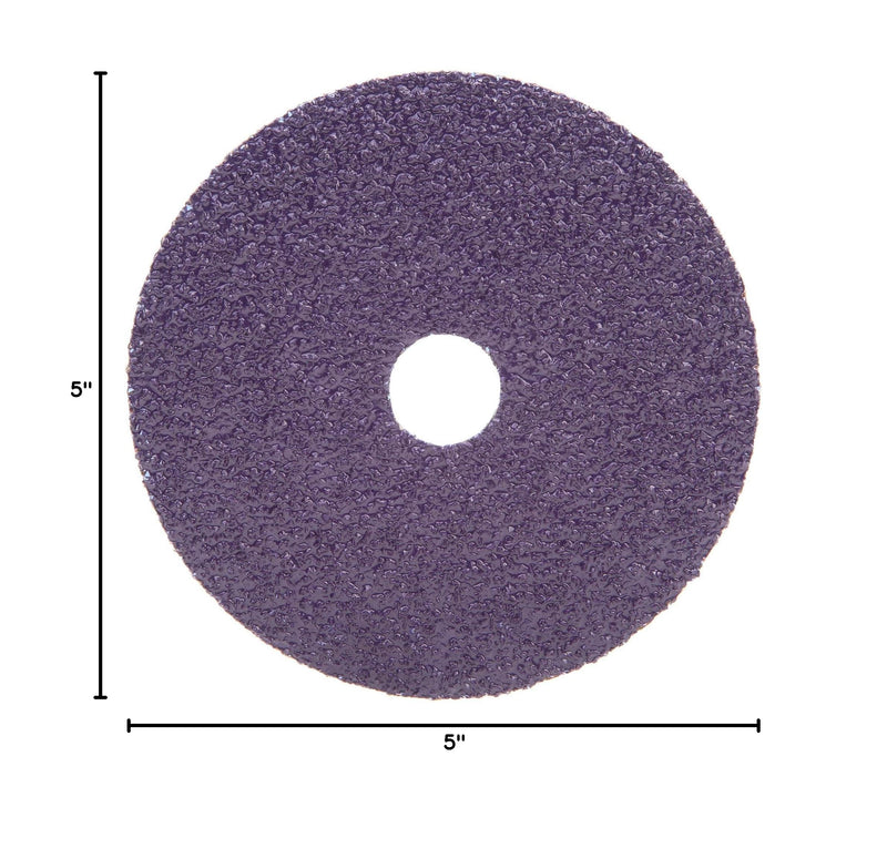 3M Cubitron II Abrasive Fibre Disc, 33415, 5 in x 7/8 in, 60+ Grit, 5 Pack, High Performance, Fast Cutting, Long Lasting
