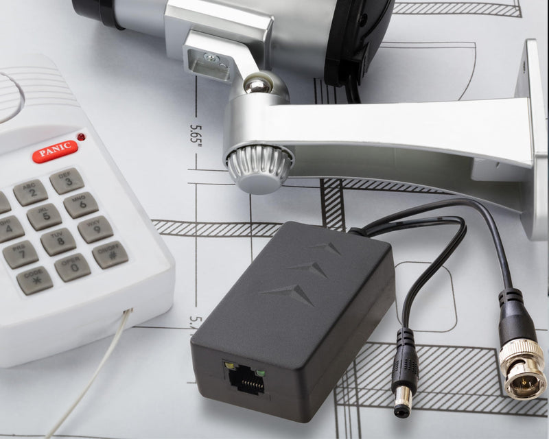 Triplett GEM 5MP High Performance Video Balun with Voltage Reducing Adapter (HDB-VRA) HDB-VRA