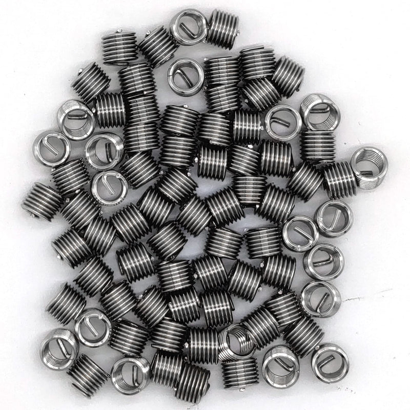 [Australia - AusPower] - M6 x 1mm x 1.5D Helicoil Wire Inner Thread Inserts, Coiled Wire Helical Screws, 304 Stainless Steel, Metric, 80 Pcs M6 x 1mm x 1.5D 