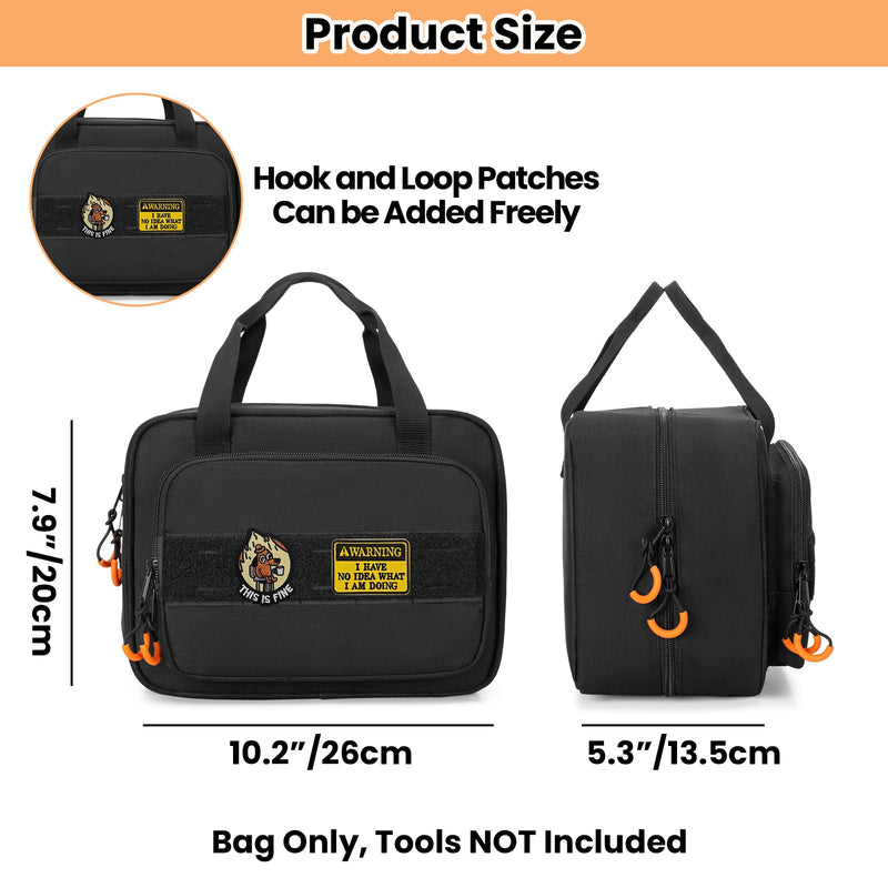 [Australia - AusPower] - Carrying Case Compatible with Klein Tools 80101/ ET310 AC Circuit Breaker Finder, Home Tester Kit Storage Bag for Digital Multimeter, Clamp Meter or Other Electrical Test Tools (Bag Only) 