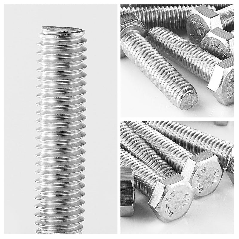 [Australia - AusPower] - M4-0.7 x 6mm Heavy Duty Hexagon Bolts Hex Head Screws, 304 Stainless Steel, Metric Machine Fully Thread, Bright Finish, 100PCS M4-0.7 x 6mm(100PCS) 