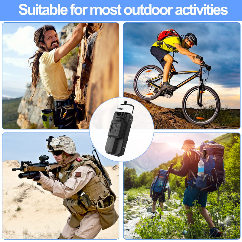 [Australia - AusPower] - Tourniquet Holder, Tourniquet Case Pouch for CAT Tourniquets Gen 7 or Older, Rigid Tourniquet Case Holster for Duty Belt Fits Molle Equipment, Police Gear (Tourniquet Not Included) (Black-1） Black plastics 