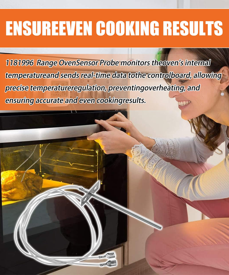 [Australia - AusPower] - 1181996 Oven Thermostat Probe Compatible with B-Series,BGS/12SC,BGS/22SC,CG90-1,EB/10CCH,EB/10PC,EB/10RT,EB/20CCH,EB/20PC,EB/20RT,EB/20SC,EH-10CCH,EH-10PC etc 