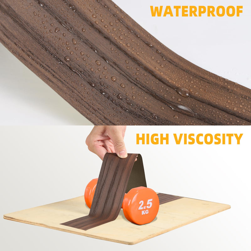 [Australia - AusPower] - Oak Wallpaper, 2.4 inch X 15ft Self Adhesive Wood Grain Repair Tape Oak Repair Patch for Tables, Chairs, Baseboards, Doors, Windows, Floors, Handicraft DIY. 2.4"x 15ft 
