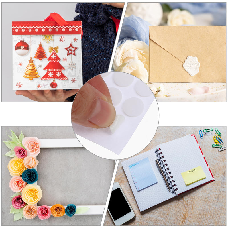 10 Sheet Foam Dots Double-Sided 1000 Pcs Round Adhesive 3D Craft Foam Tape for Scrapbooking Mini Foam Stickers for Art Crafts DIY Handmade Card Making (0.3 inch & 0.4 inch) 0.3 inch & 0.4 inch