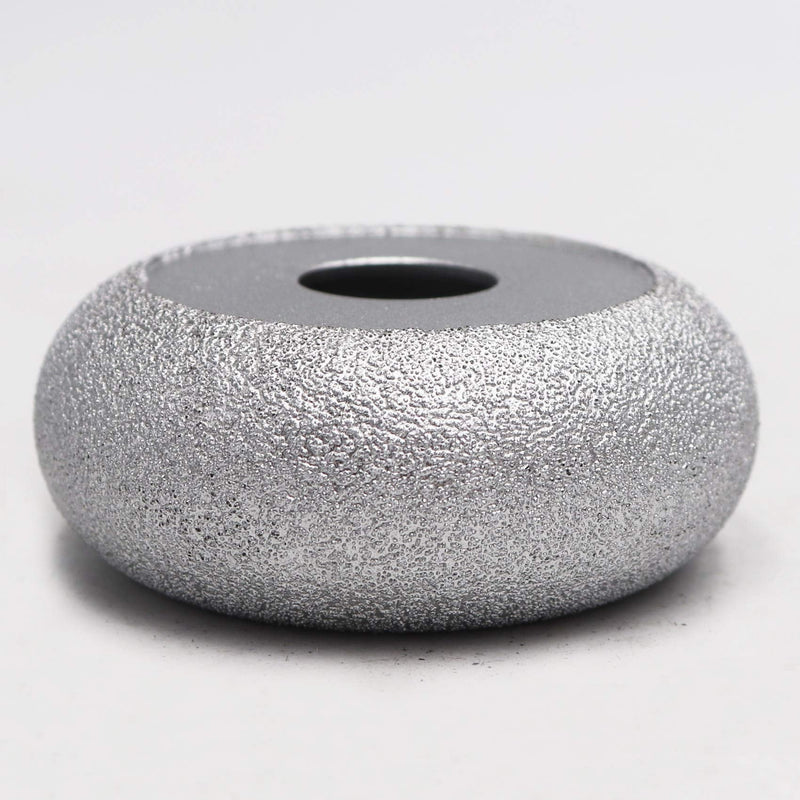 SHDIATOOL 3 Inch Profile Hand Diamond Wheel Height 30mm Convex Curve Edge Grinding for Stone Marble Granite Rock Grit#60 1