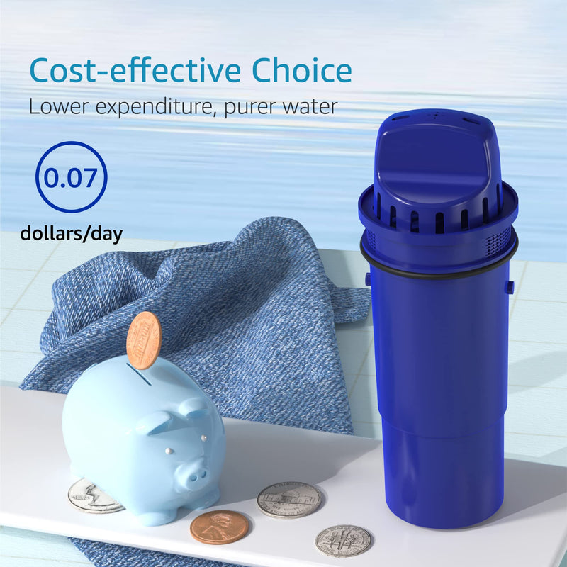 [Australia - AusPower] - AQUA CREST NSF Certified Filter, Replacement for Pur®, Pur® Plus Pitcher Water Filter, CRF950Z, PPF951K™, PPF900Z™, DS1811Z, PPT711, PPT111, CR-1100C and All Pur® Pitchers and Dispensers, 4 Packs 