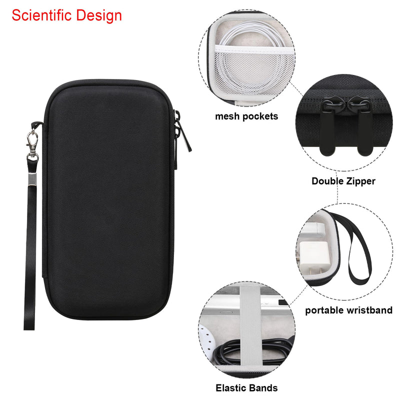 [Australia - AusPower] - 3D Pen Carrying Case for MYNT3D Professional Printing 3D Pen with OLED Display, Extra Mesh Pocket Fits ABS Plastic Filament, A/C Adapter, Black+Grey (Case Only! MYNT3D Not Included) 