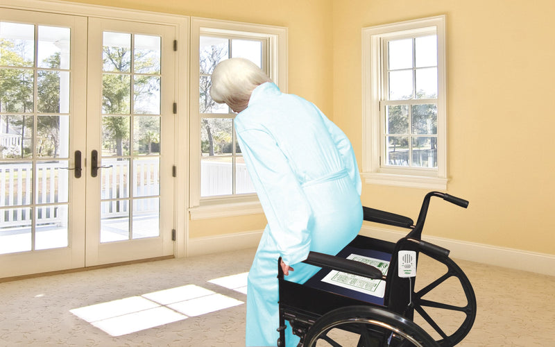 [Australia - AusPower] - Smart Caregiver Fall Prevention Monitor and Weight Sensing Chair Pad - Alerts Caregiver When They Get Up from Chair - Chair Exit Alert for Elderly - 1 Year Warranty 