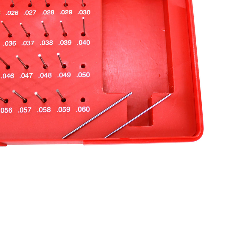 [Australia - AusPower] - HFS(R) M0 Plus Steel Pin Gage Set with Storage Case for Carpenters and Home Improvement 50 PCS 0.011-0.060" 0.011-0.060" M0 