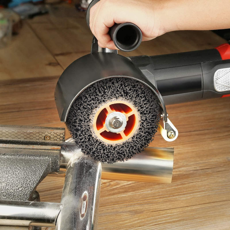 [Australia - AusPower] - Black Cleaner Flap Wheels, Strip Drum, 110x100mm, 4 inch, for Pickling, Removing Rust, Paints, enamels, oxidations. for Burnishing Polishing Machine (40 GRIT) Strip Drum #40 
